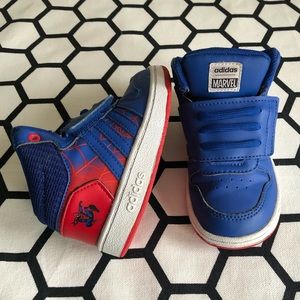 Adidas Mid Top Marvel Spider-Man shoes
